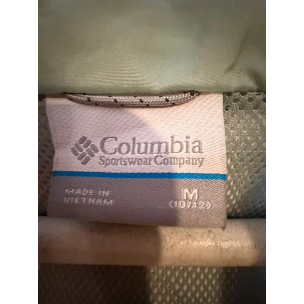 Columbia Teal & Gray Rain Jacket M (10/12) - Picture 8 of 11